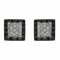 Boucles d'oreilles Or blanc Diamant