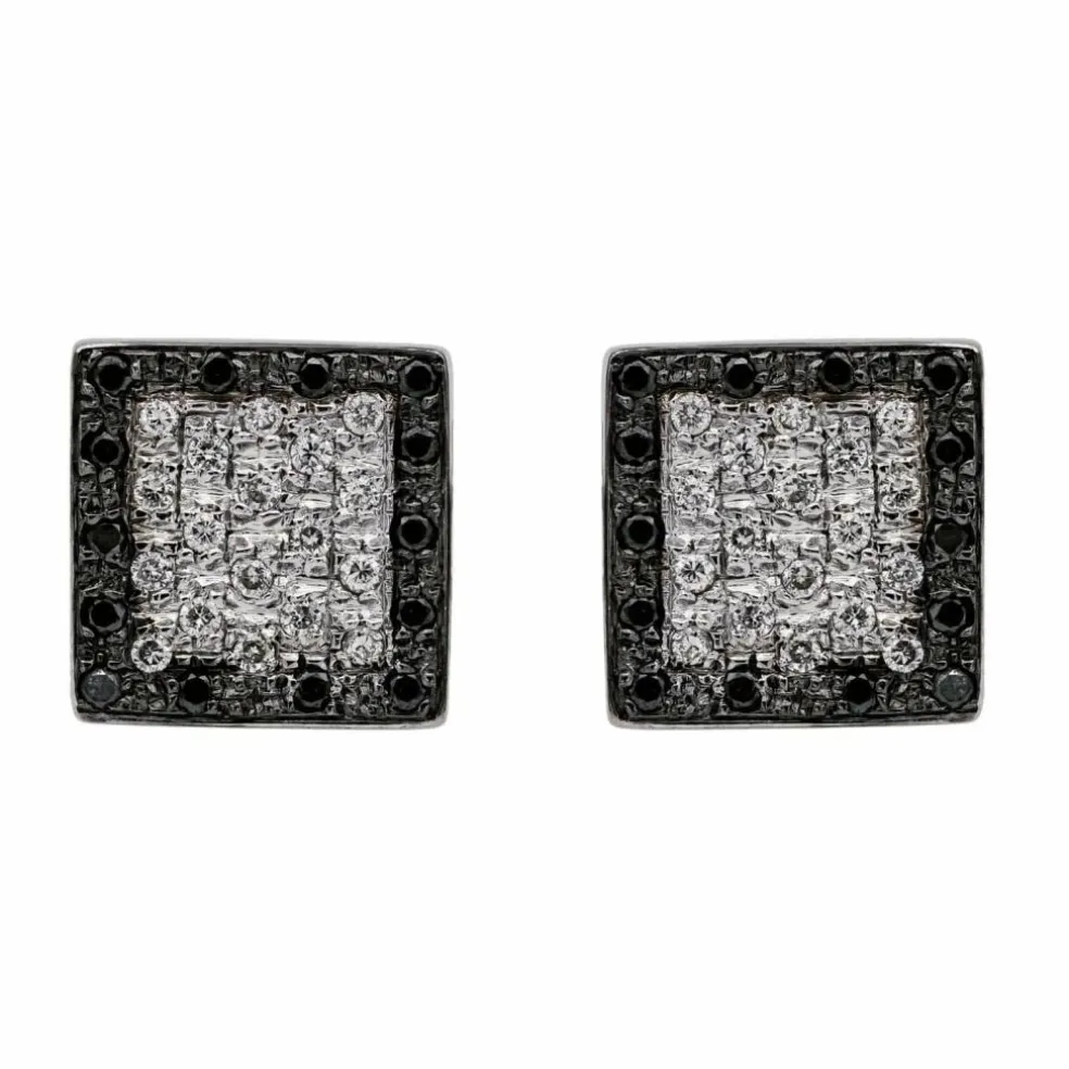 Boucles d'oreilles Or blanc Diamant