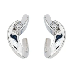 Boucles d'oreilles Or blanc Diamant