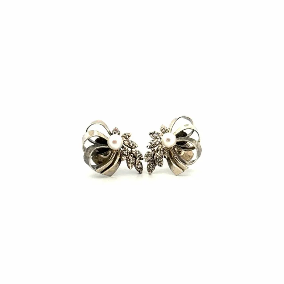 Boucles d'oreilles Or Blanc 18k & Diamants