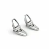 Boucles d'oreilles or blanc diamants
