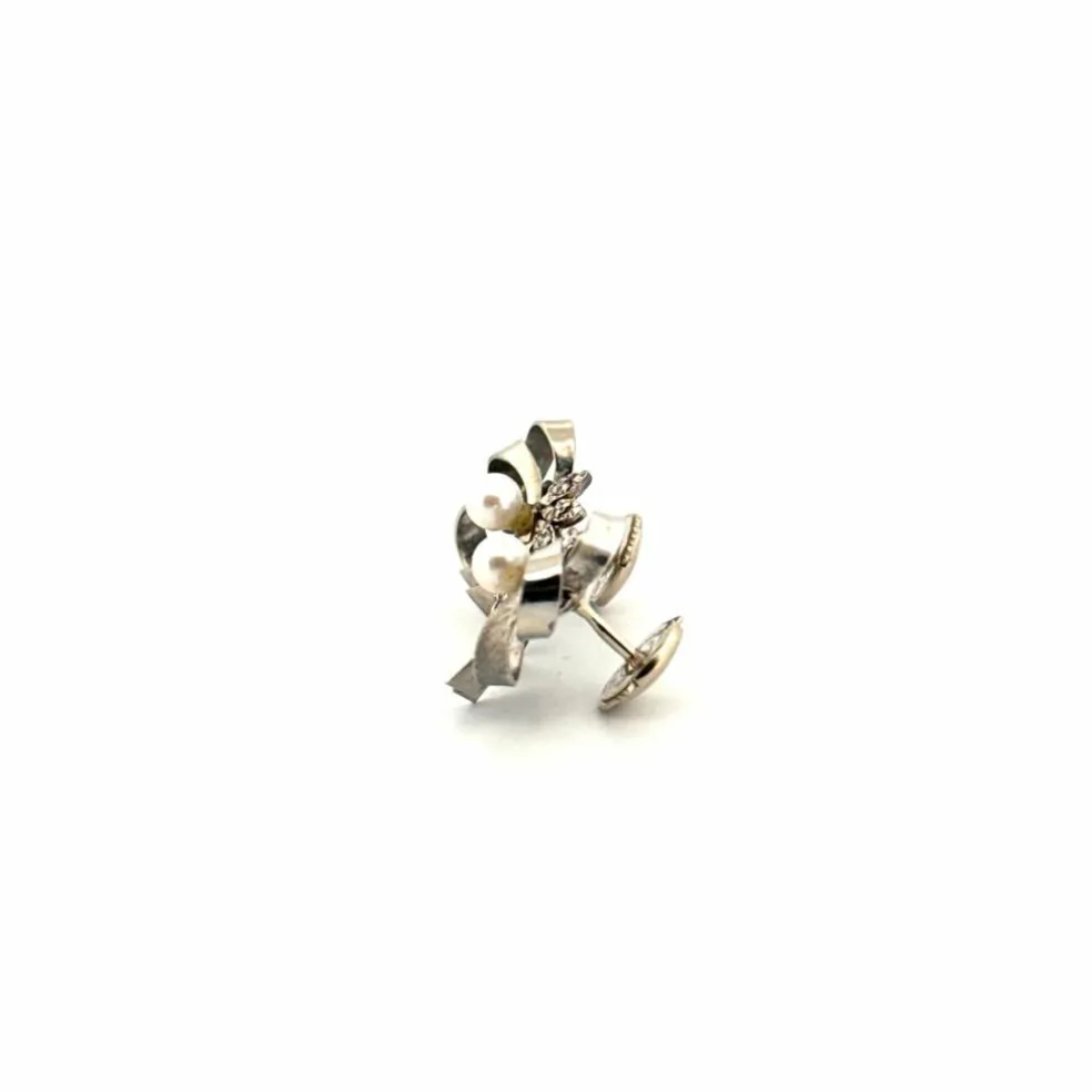 Boucles d'oreilles Or Blanc 18k & Diamants