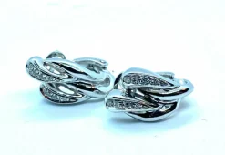 Boucles d'oreilles Or blanc Diamants
