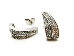 Boucles d'oreilles Or blanc Diamant