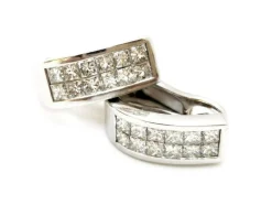 Boucles d'oreilles Or blanc Diamant