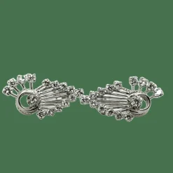 Boucles d’oreilles or blanc et Diamants