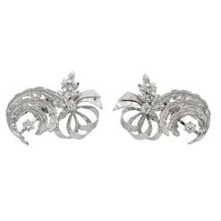 Boucles d'oreilles Or blanc Diamant