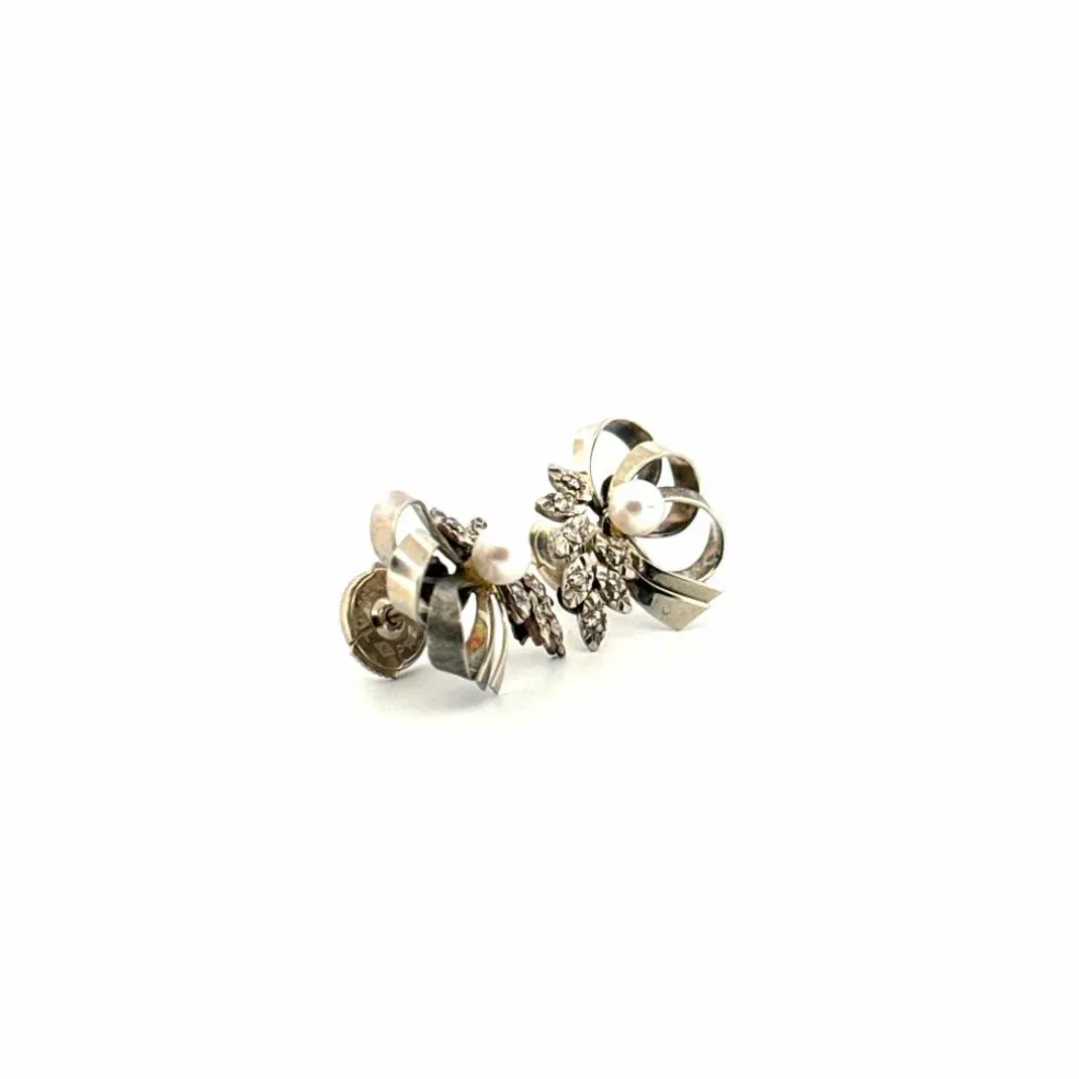 Boucles d'oreilles Or Blanc 18k & Diamants