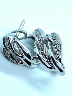 Boucles d'oreilles Or blanc Diamants
