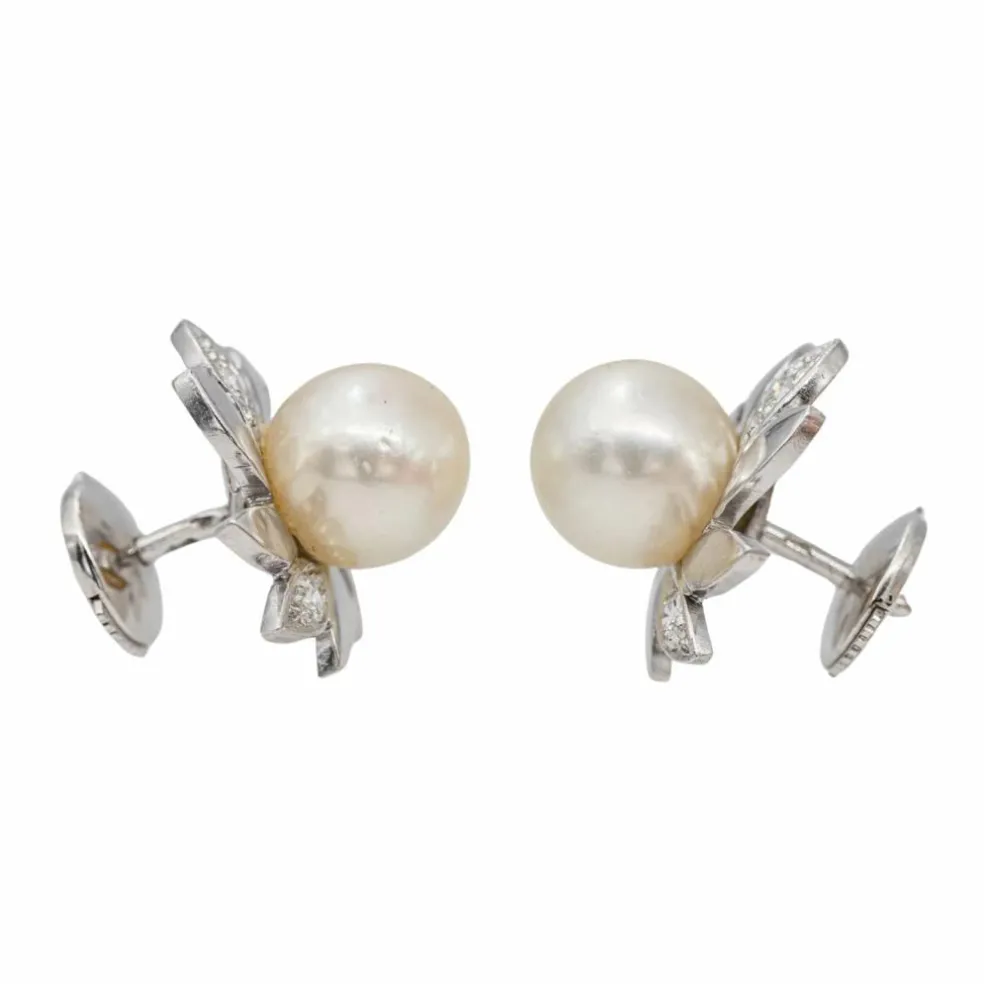 Boucles d'oreilles Or blanc Diamant