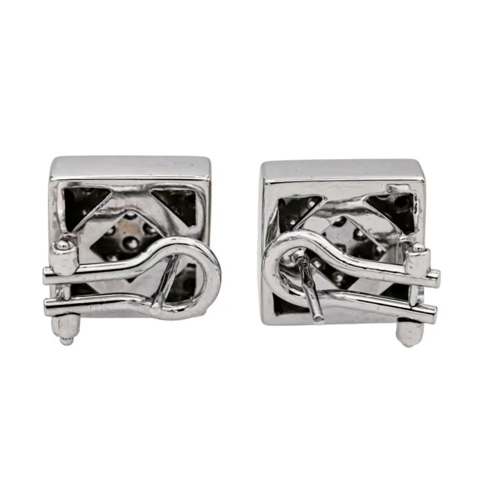Boucles d'oreilles Or blanc Diamant