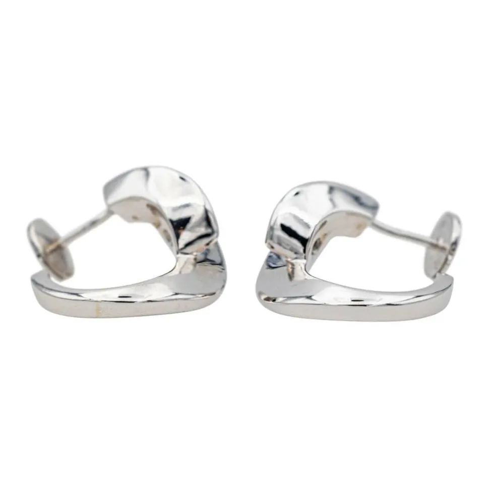 Boucles d'oreilles Or blanc Diamant