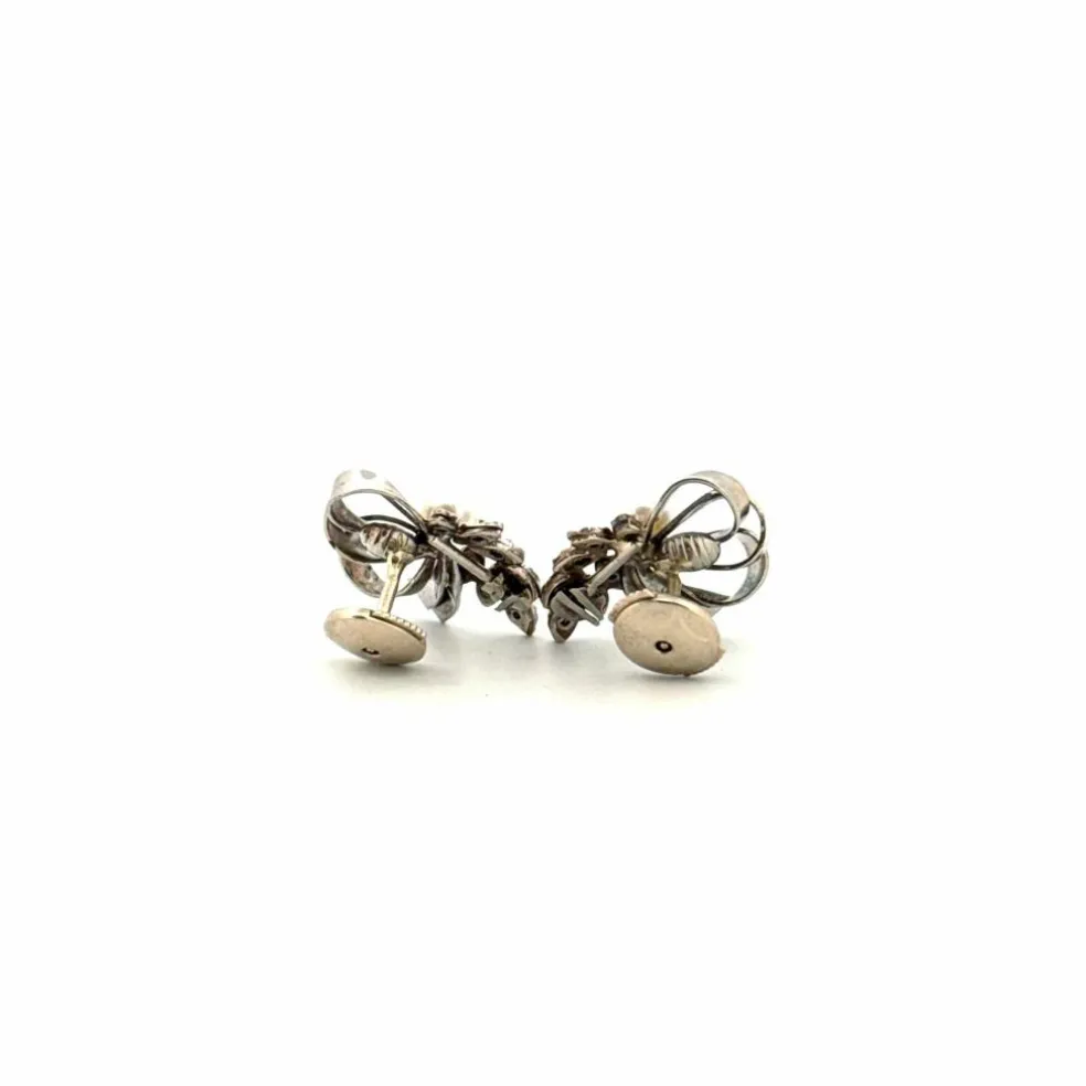 Boucles d'oreilles Or Blanc 18k & Diamants