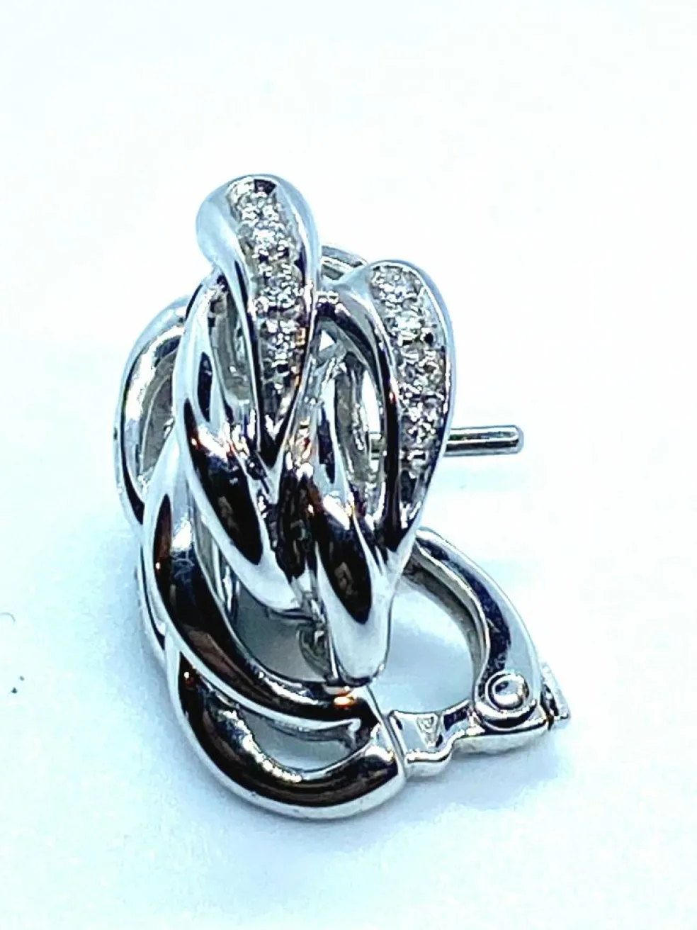 Boucles d'oreilles Or blanc Diamants