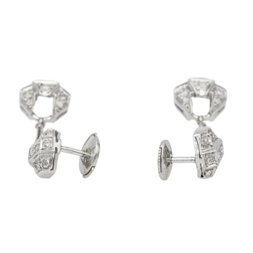 Boucles d'oreilles Or blanc Diamant