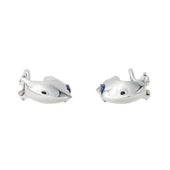 Boucles d'oreilles Or blanc Saphir