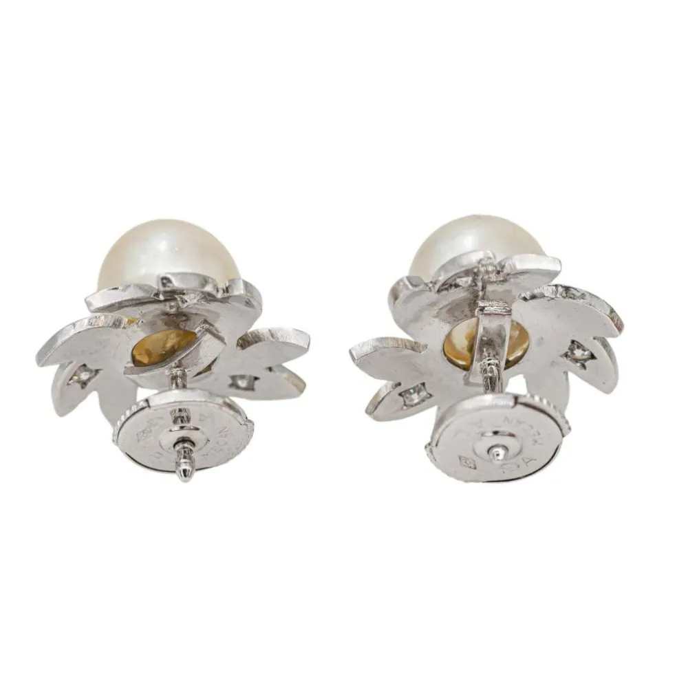 Boucles d'oreilles Or blanc Diamant
