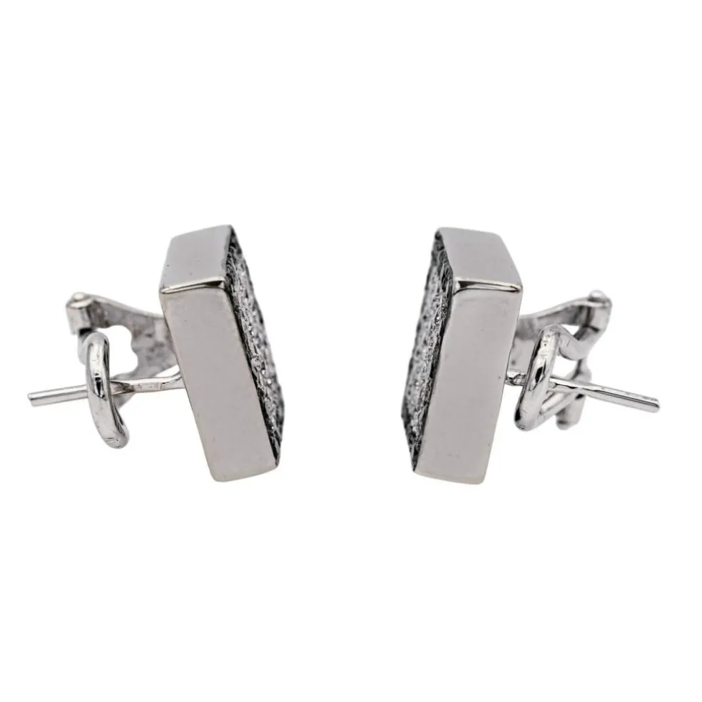 Boucles d'oreilles Or blanc Diamant