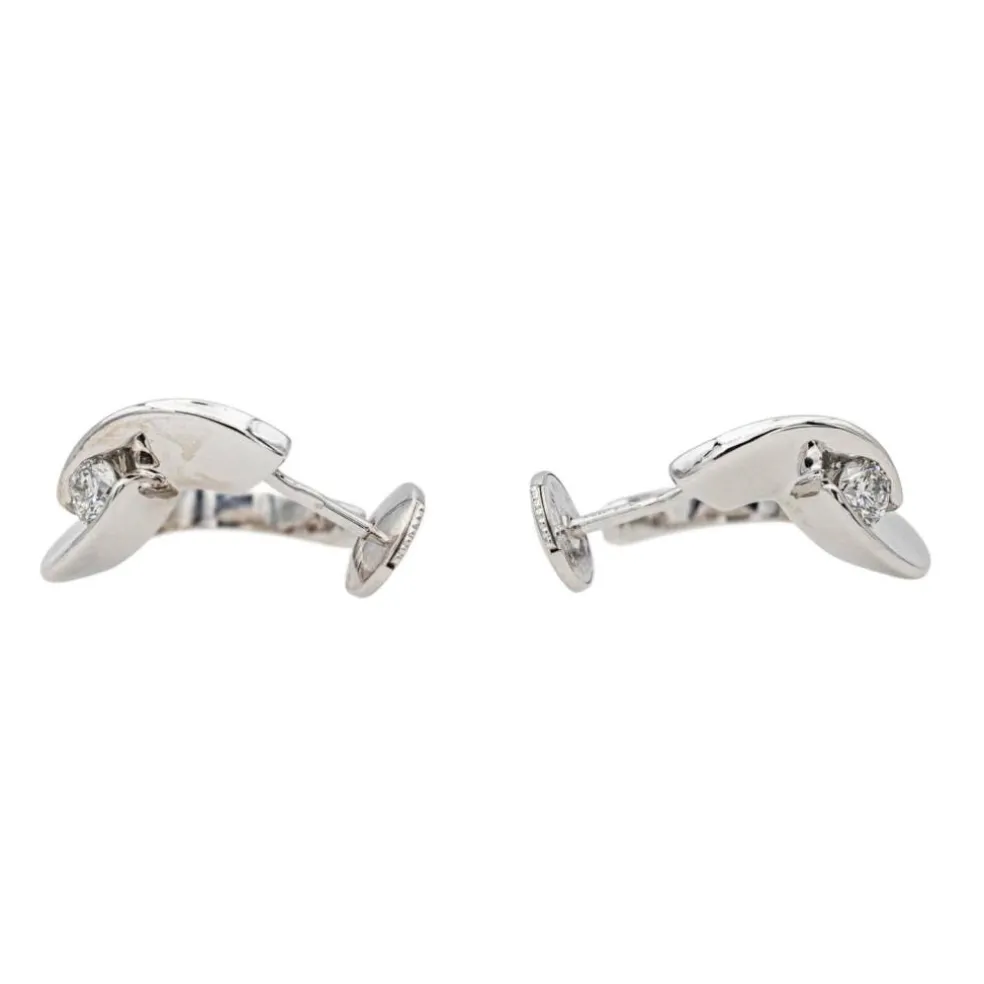 Boucles d'oreilles Or blanc Diamant