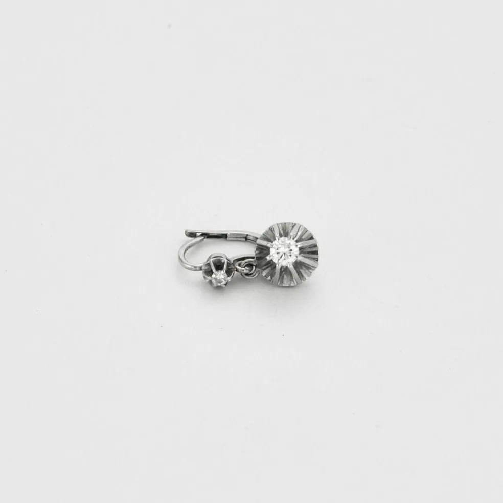 Boucles d’oreilles Or blanc Diamants