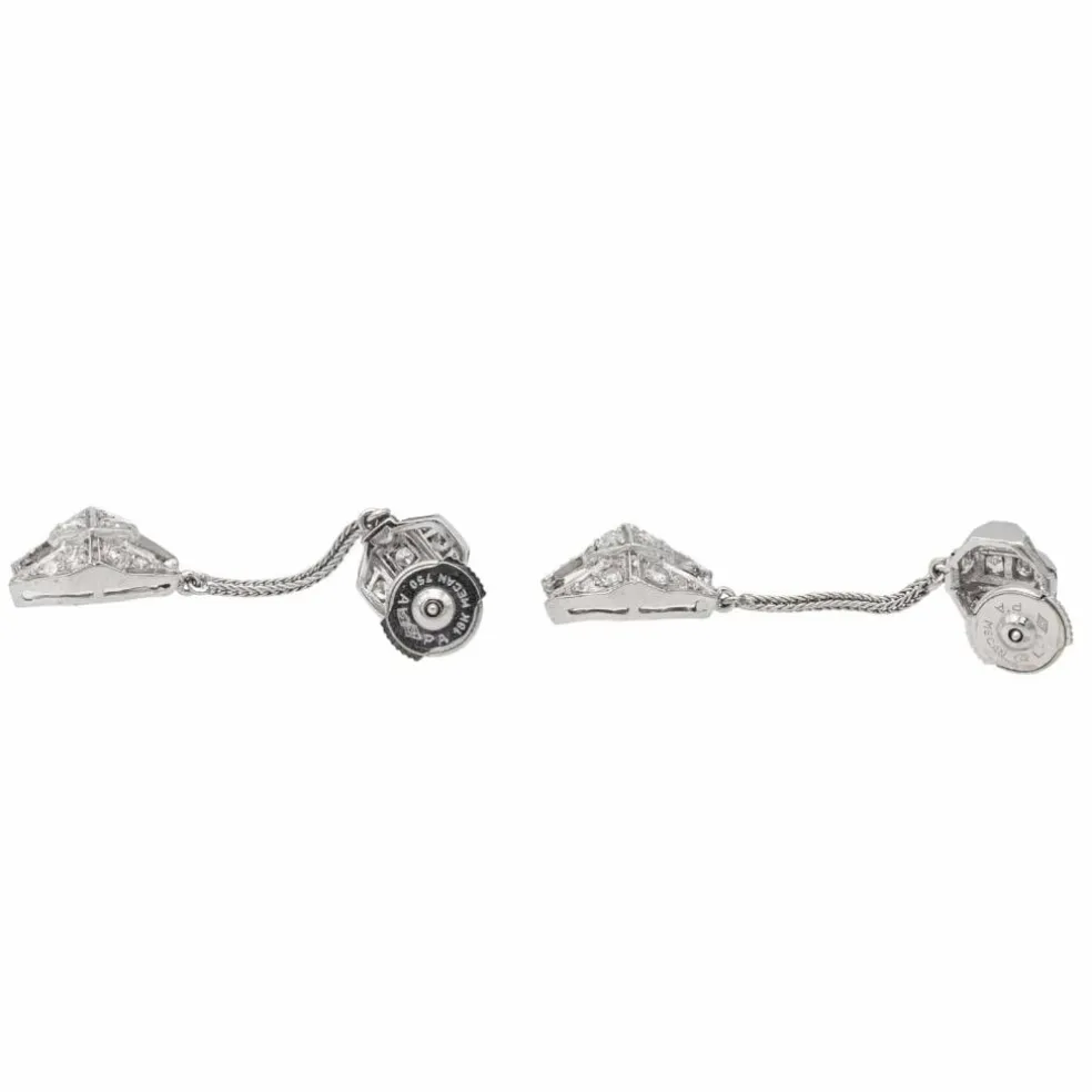 Boucles d'oreilles Or blanc Diamant