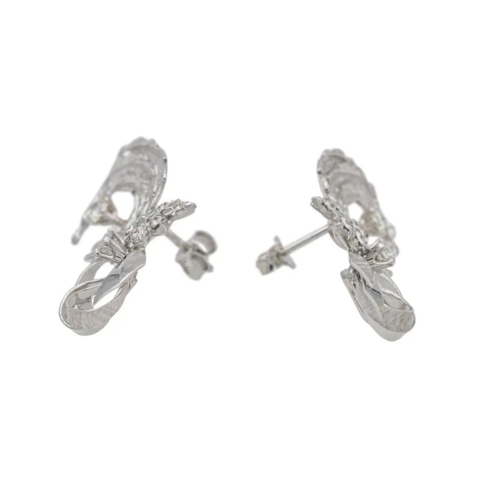 Boucles d'oreilles Or blanc Diamant