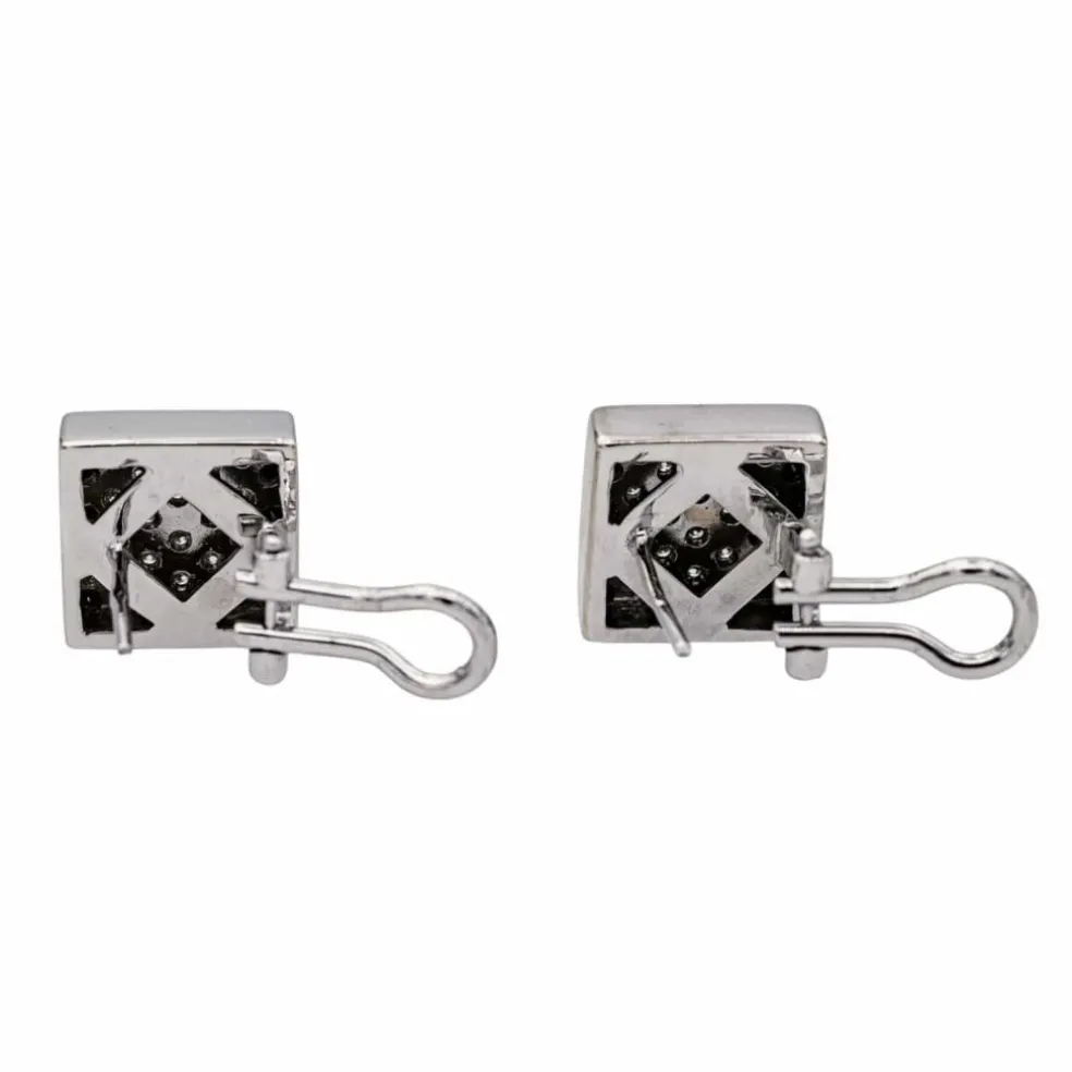 Boucles d'oreilles Or blanc Diamant