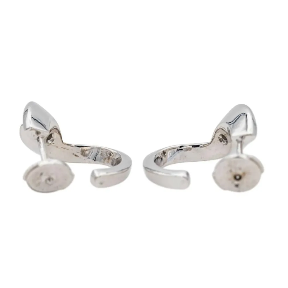 Boucles d'oreilles Or blanc Diamant