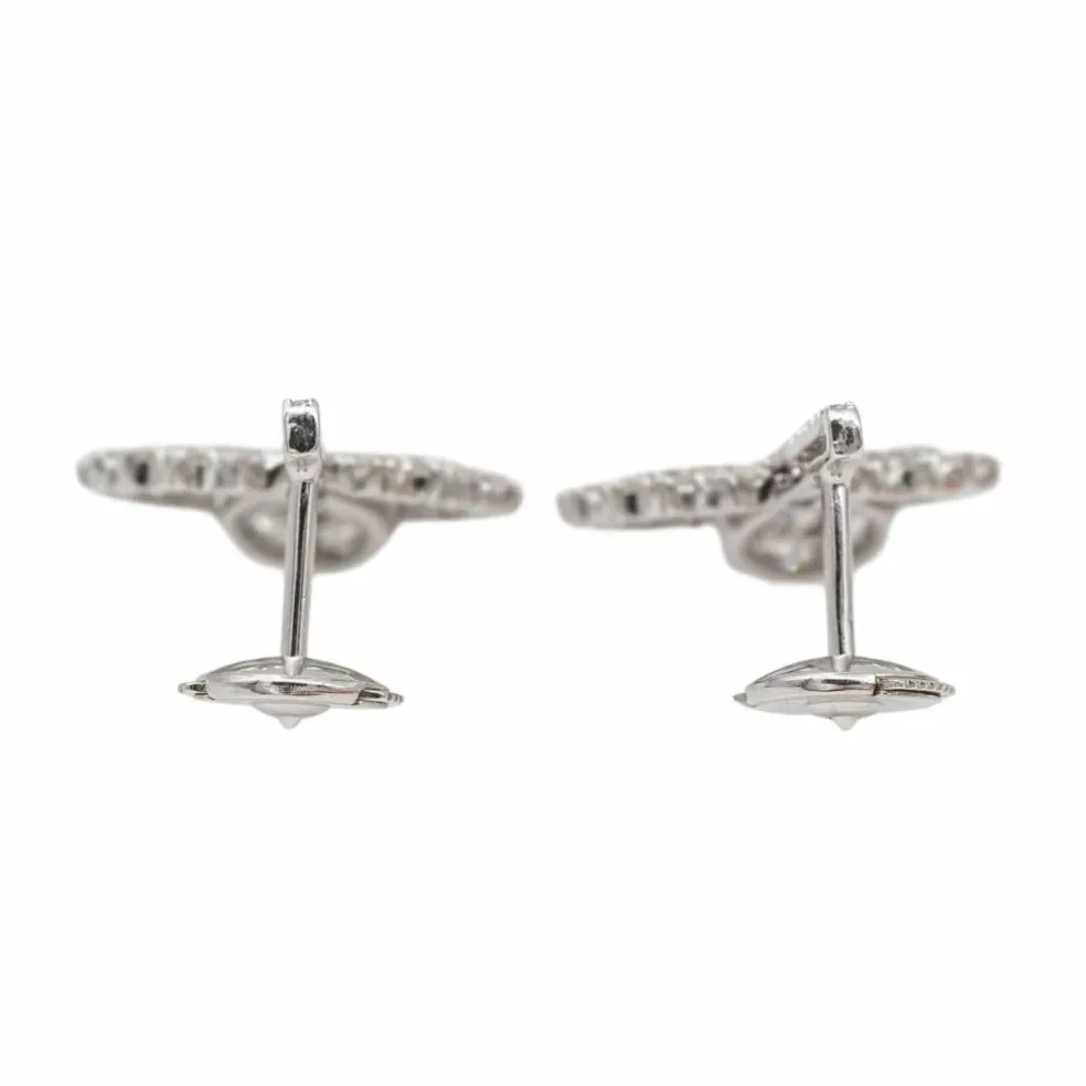 Boucles d'oreilles Or blanc Diamant