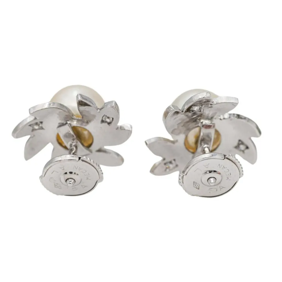 Boucles d'oreilles Or blanc Diamant