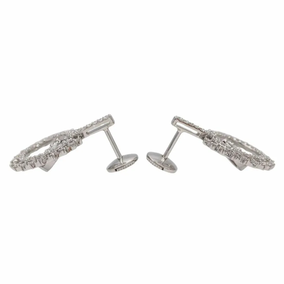 Boucles d'oreilles Or blanc Diamant
