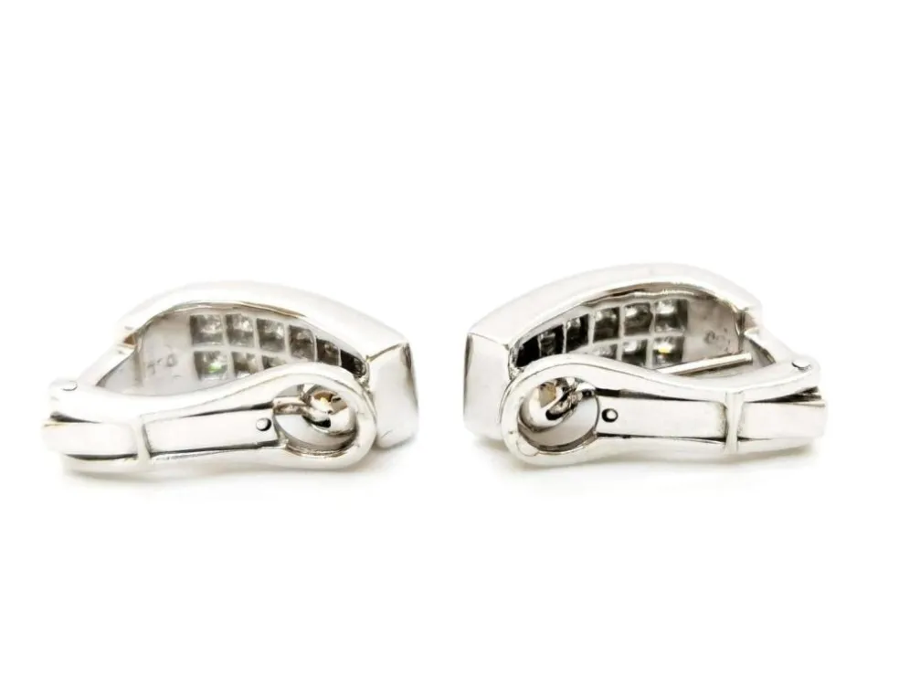 Boucles d'oreilles Or blanc Diamant