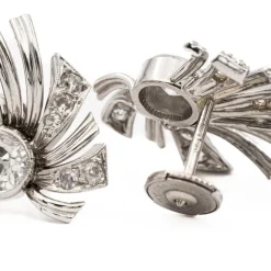Boucles d'oreilles Or blanc Diamant