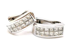 Boucles d'oreilles Or blanc Diamant