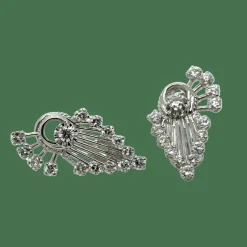 Boucles d’oreilles or blanc et Diamants