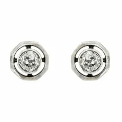 Boucles d'oreilles or diamants