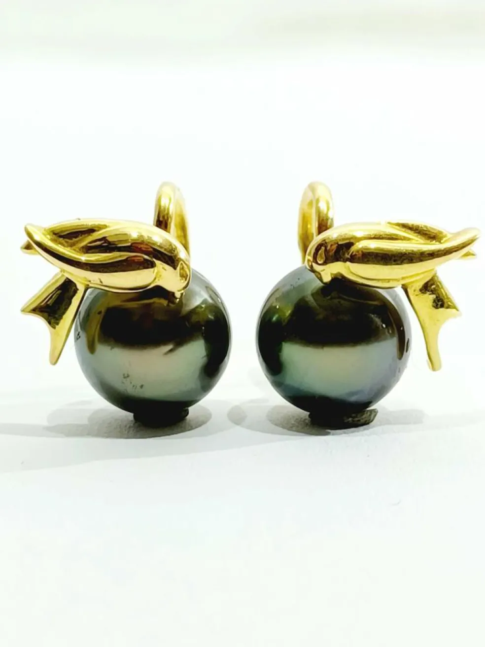 Boucles d'Oreilles Or Et Perles De Tahiti