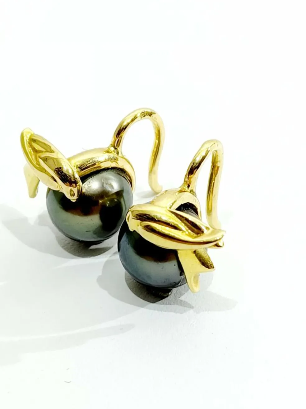 Boucles d'Oreilles Or Et Perles De Tahiti