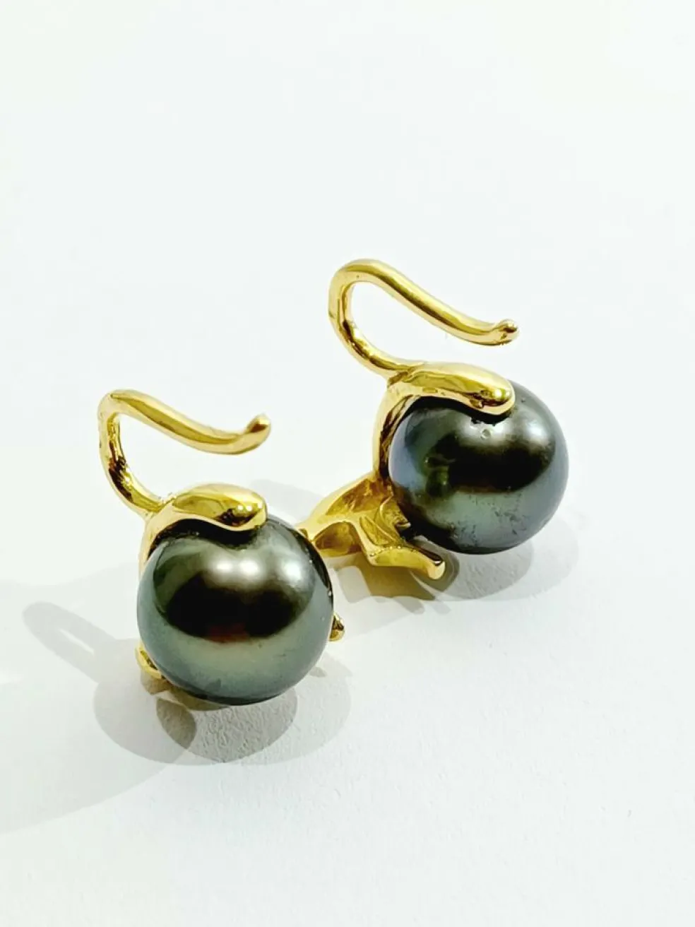 Boucles d'Oreilles Or Et Perles De Tahiti
