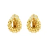 Boucles d'oreilles or jaune et diamants