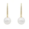 Boucles d'oreilles Or jaune Perle de culture