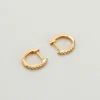 Boucles d'oreilles or jaune et diamants