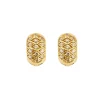 Boucles d’oreilles or jaune diamants