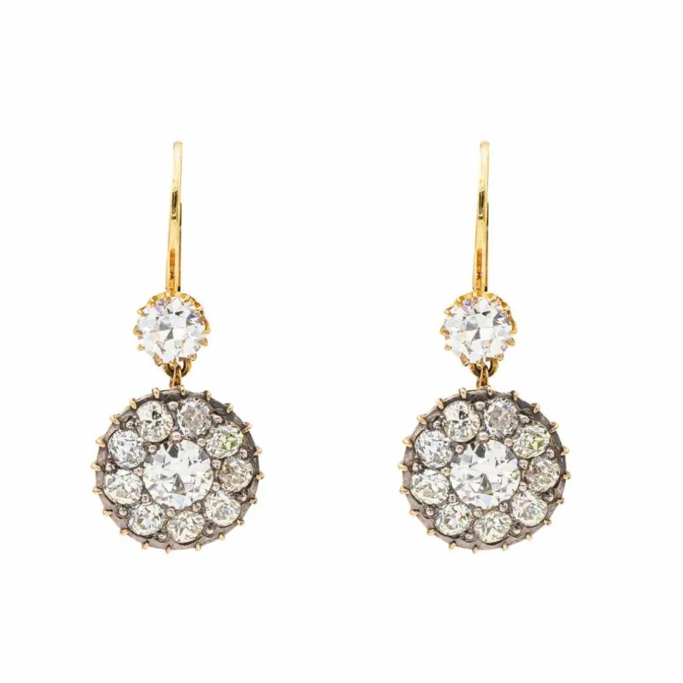 Boucles d'oreilles Or jaune Diamant