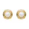 Boucles d'oreilles Or jaune Perle