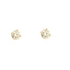 Boucles d'oreilles or jaune diamant
