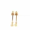 Boucles d'oreilles Or Jaune 18k & Perles