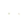 Boucles d'oreilles or jaune diamant