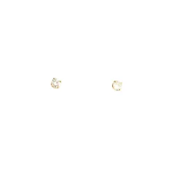 Boucles d'oreilles or jaune diamant