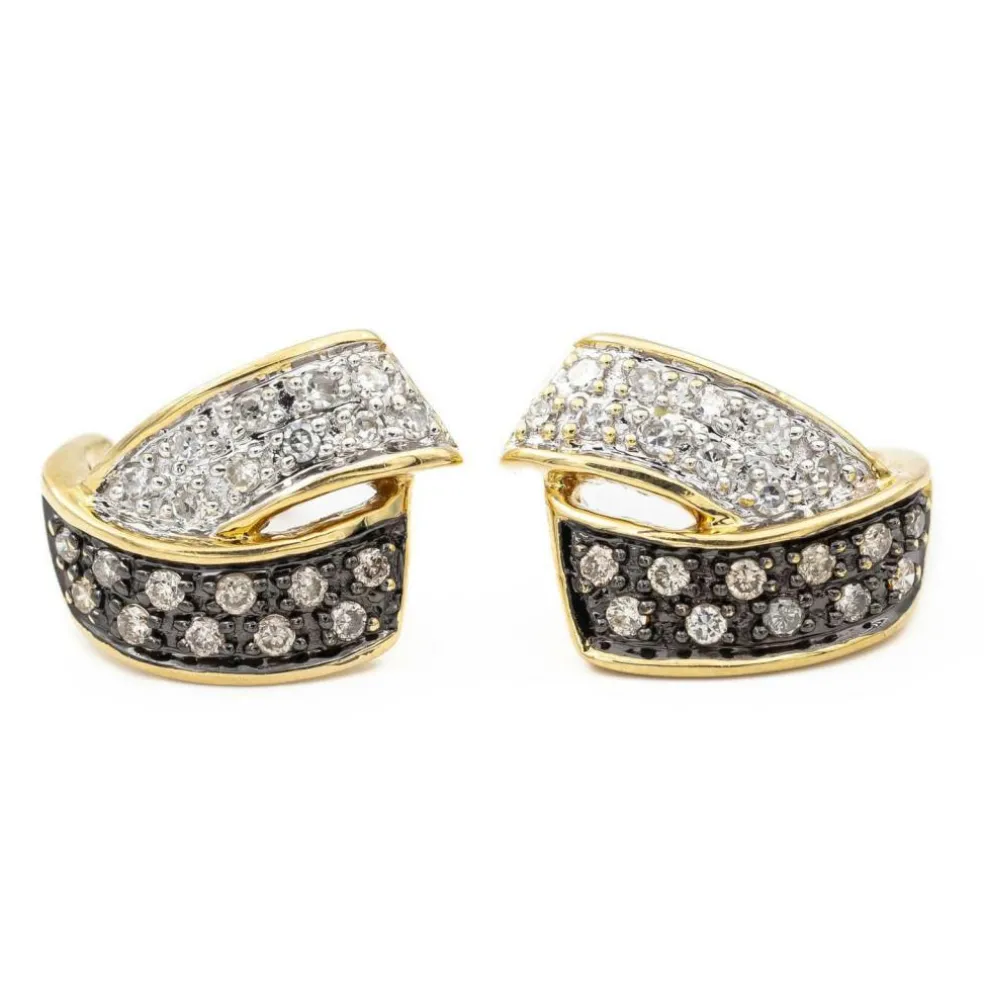 Boucles d'oreilles Or jaune Diamant
